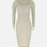 "Sculpting jersey midi dress" PS25191300 000 ANDREADAMO 
