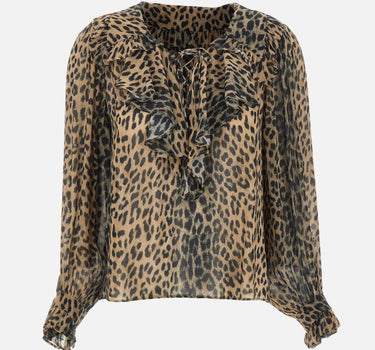 Blusa "Milia" 0300604022608000 BROWN RIXO 