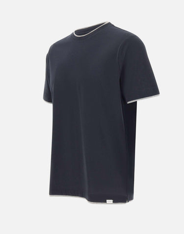 T-shirt in cotone Supima DK17105 BLUE DIKTAT 