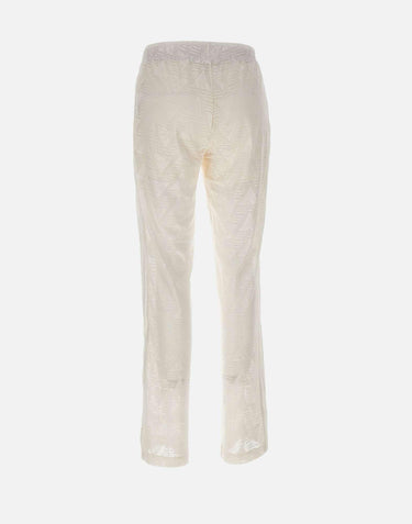 Pantaloni con pizzo firebird KE3455 WHITE ADIDAS 