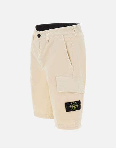Shorts in broken twill effetto "old" L100018S0004 V0193 STONE ISLAND 