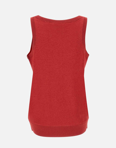 Top smanicato in maglia SP5NT001 4031 KAOS 