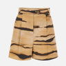 Shorts in drill con stampa tigre SH01362E2 470 ELISABETTA FRANCHI 