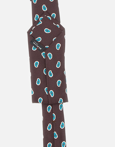 Cravatta in seta con motivo paisley UCRVKRC02M9711 000 KITON 