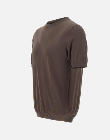 Maglia a maniche corte in misto seta e cotone 300421 170 KANGRA 