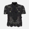 Camcia in pizzo con fiocco 111TB BLACK SELF-PORTRAIT 