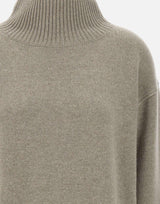 "Boyfriend turtleneck" 1867A GREIGE SOFT GOAT 