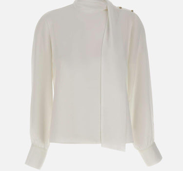 Blusa con sciarpa MF5281T4241 10701 LIU-JO 