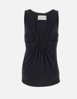 Top in misto cotone e lino 1226JTP007237A BLACK VICTORIA BECKHAM 