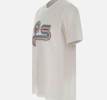 T-shirt con stampa a spirale "PS" M2R011RVP5800 01 PS PAUL SMITH 