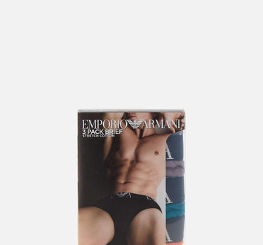 Set tre slip in cotone EM000258 AF10778M8070 EMPORIO ARMANI 