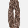 Jeans in drill con stampa alligatore PJ31D61E2 644 ELISABETTA FRANCHI 