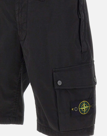 Bermuda in twill di cotone biologico stretch L100019S0A10 V0029 STONE ISLAND 