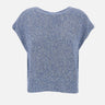 Maglia smanicata con paillettes 17302039 697 KANGRA 