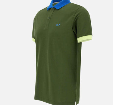 T-shirt "3 color way" in cotone piquet A35116 37 SUN68 