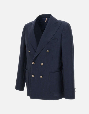 Blazer in lana e lino 3331B 78B SANTANIELLO 
