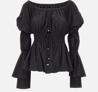 Blusa in tela tecnica 4C195A N0990 BLUMARINE 