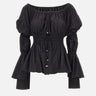 Blusa in tela tecnica 4C195A N0990 BLUMARINE 