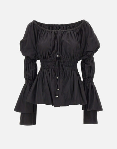 Blusa in tela tecnica 4C195A N0990 BLUMARINE 