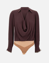 Body in georgette di viscosa CB00261E2 644 ELISABETTA FRANCHI 