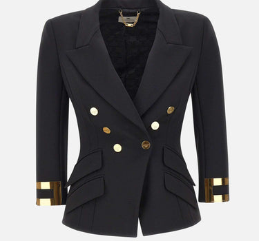 Blazer con placche logo GI26866E2 110 ELISABETTA FRANCHI 