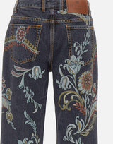 Jeans flare stampa narcisi WRNB0029 AKD39X0811 ETRO 