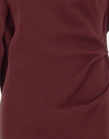 "Victoria Midi Dress" 1326WDR007380B CINNABAR VICTORIA BECKHAM 
