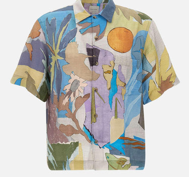 Camicia in misto viscosa stampata M1R857ZV03017 43 PAUL SMITH 