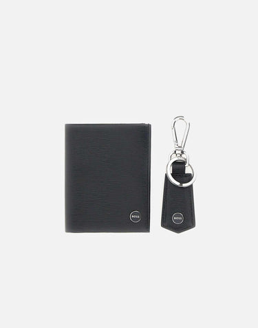 Set due pezzi "Gbbm Bifold Keyring" 50552891 001 BOSS 