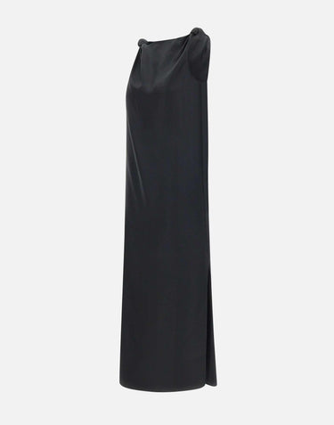 Abito "Moun" in seta MOUN BLACK LOULOU DE SAISON 