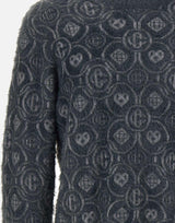 "Fluffy Monogram Jumper" MAW25KW1095 01 CASABLANCA 