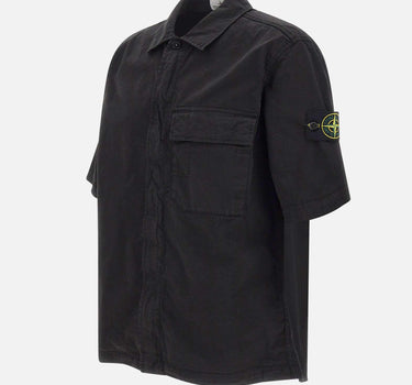 Camicia in twill di cotone biologico stretch 1100025S0A10 V0029 STONE ISLAND 