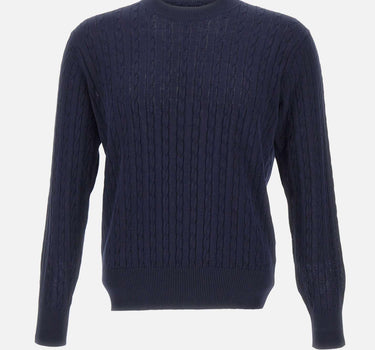 Maglia girocollo a trecce 30000106 038 KANGRA 