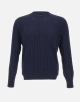 Maglia girocollo a trecce 30000106 038 KANGRA 