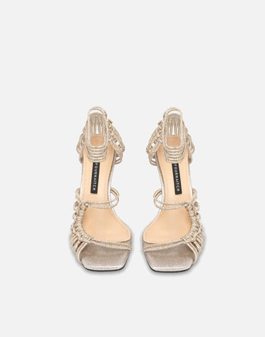 Sandali "Molì" S0109 ORO TWENTYFOURHAITCH 