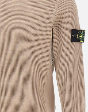 Felpa in cotone biologico a nido d'ape 6100056S0044 V009A STONE ISLAND 
