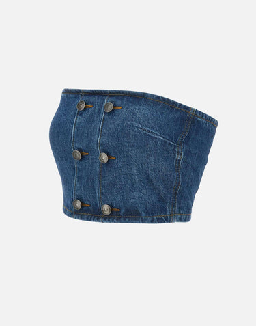 "Denim button detail top" 114448 1602 ROTATE BIRGER CHRISTENSEN 