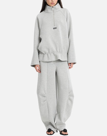 Felpa con mezza zip in scuba 116241 1472 ROTATE BIRGER CHRISTENSEN 