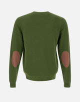"Sweater elbow contrast color" K35110 37 SUN68 