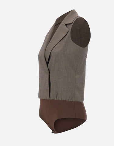 Gilet body in tessuto mélange CA6127T577A P9578 LIU-JO 