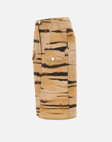 Gonna in drill con stampa tigre GO18362E2 470 ELISABETTA FRANCHI 