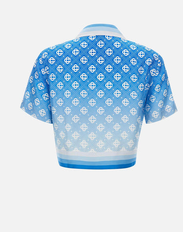 Camicia corta in seta con nodo WSS26SH266 01 CASABLANCA 