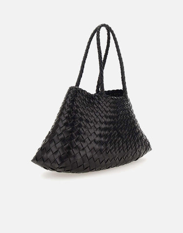 Borsa "Santa Croce Big" in pelle 8892 BLACK DRAGON DIFFUSION 