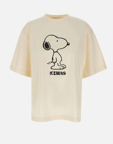 T-shirt in cotone F5B26325 1312 ICEBERG 