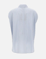 Camicia in popeline di cotone a righe CFWWSI2021 FRUT537831199 WOOLRICH 