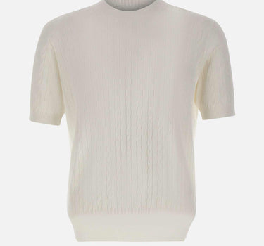 Maglia a maniche corte a trecce 30002106 001 KANGRA 