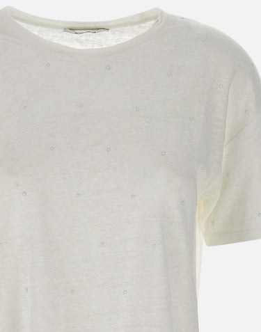 T-shirt in lino 198021 001 KANGRA 
