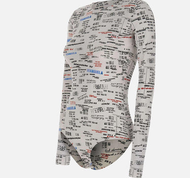 Body con stampa logo S52NA0078 M20183001S MM6 MAISON MARGIELA 
