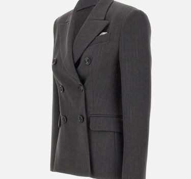 Blazer doppiopetto gessato CF5232T054A C378B LIU-JO 