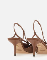 Slingback in tela effetto rafia 2614521192600 007 MAX MARA 